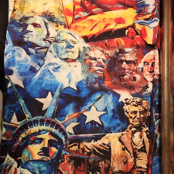 MISSLOOK Men's Button Up Shirt 4th of July USA - Picture 7 of 7